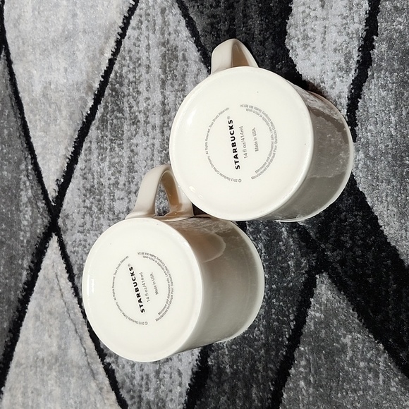 STARBUCKS 2013 CLASSIC MERMAID SIREN LOGO 14OZ COFFEE CUPS MUGS BUNDLE - Picture 6 of 9